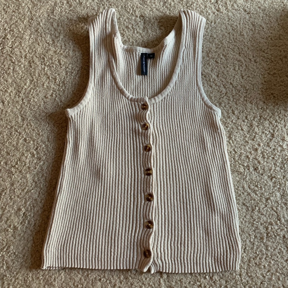 button up tank top